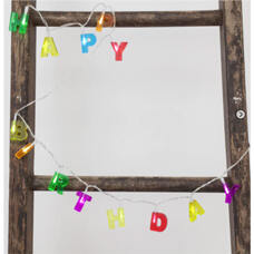 Lichterkette 
Happy Birthday 