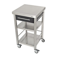 Küchenwagen Corian schwarz 
1 Schublade 
50 x 50 