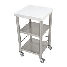 Chariot de cuisine Corian blanc50 x 50 