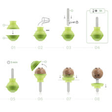Lollipop ice cream maker 4er 