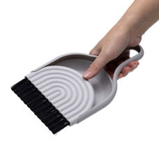 Kehrschaufel mit Besen
grau 