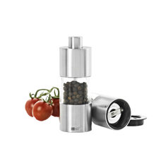Moulin à poivre et sel
Acier inox 13 cm 