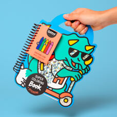 Dino coloring book
with pencils 