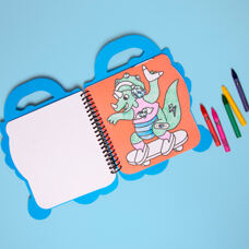 Dino coloring book
with pencils 