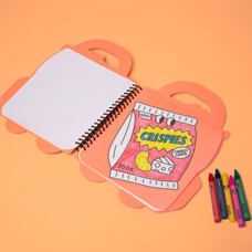 Livre à colorier Bus
avec des crayons 