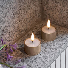 LED Teelicht 2er
4.1cm, bronze