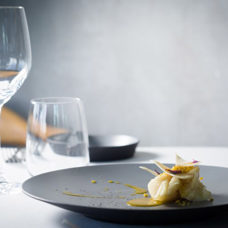 Teller flach schwarz 16 cm 