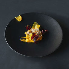 Teller flach schwarz 28 cm 