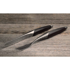 Couverts à steak damask
Cendre noire 