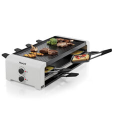 Gril à raclette/pizza 8 pièces
blanc 