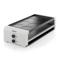 Plaque à crêpes réversible Raclette 8 place 