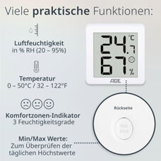 Thermo- /Hygrometer 
Digital 3er Set 