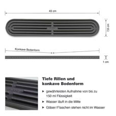 Tapis d'égouttage Dri Pad
gris 