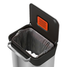 Abfallkübel / Presskübel chrom 60 lt 