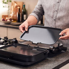 Teppanyaki plates
to contact grill 