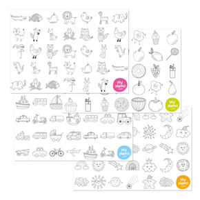 Bloc de sets de table
Coloriage de mémo 