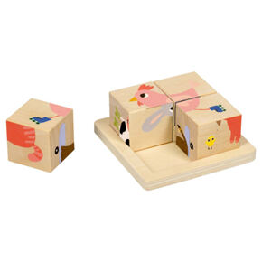 Puzzle Tiere Würfel 