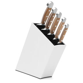 Knife block slanted white 