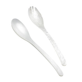 Salatbesteck Acrylglas 
Perlmutt 