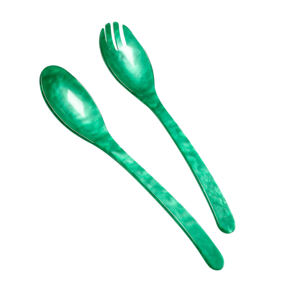 Salatbesteck Acrylglas 
grün 