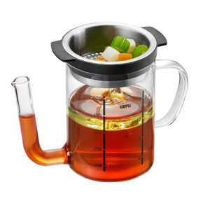 Fat separator jar
Glass with strainer 