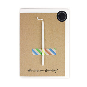 Folded card "Happy Birthday
with mini candles 