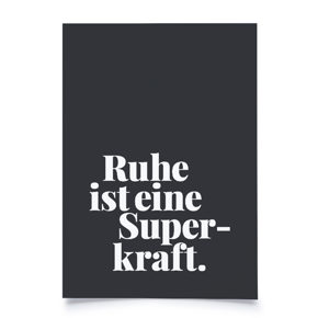 Postcard
"Silence is a..." 