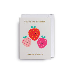 Folded card strawberries /
Thanks 