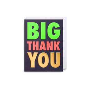 Folded card Big Thank You 