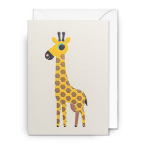 Folding card giraffe 