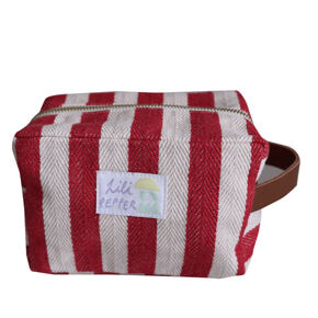 Necessaire Strip Rot klein 
