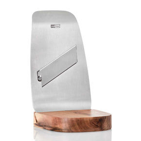 Truffle / cheese slicer with wooden stand 