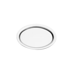 Plateau ovale en acier chromé,
19 cm 