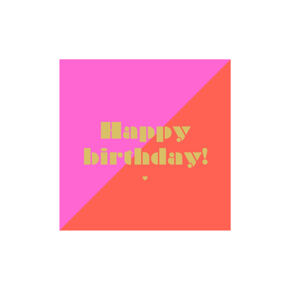 Paper napkins
Birthday pink/red 