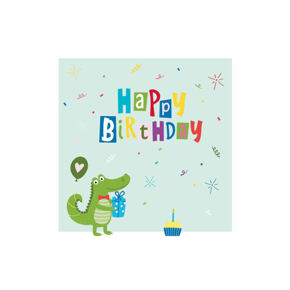 Paper napkins
Birthday crocodile 