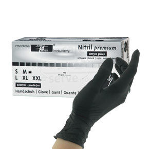 Nitrile gloves
black M 