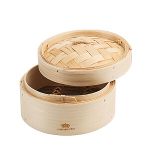 Steam basket bamboo
20cm, 1 basket 
