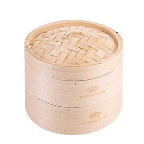 Steam basket bamboo
20cm, 2 baskets 