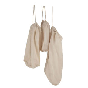 Stoffbeutel Food 
3er Set, beige 