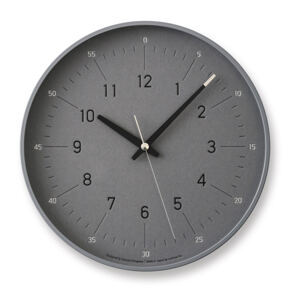 Wanduhr Essent mit Ziffern
grau 