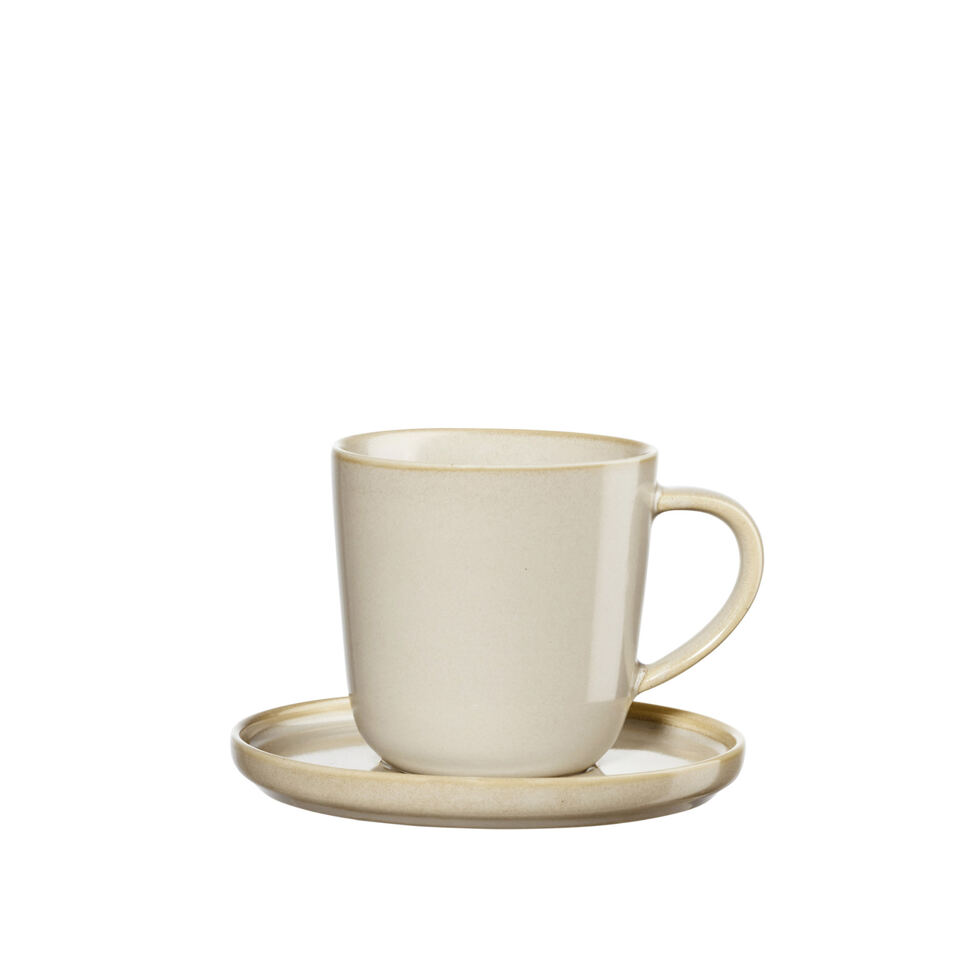 Espressotasse mit Unterteller 
tofu 