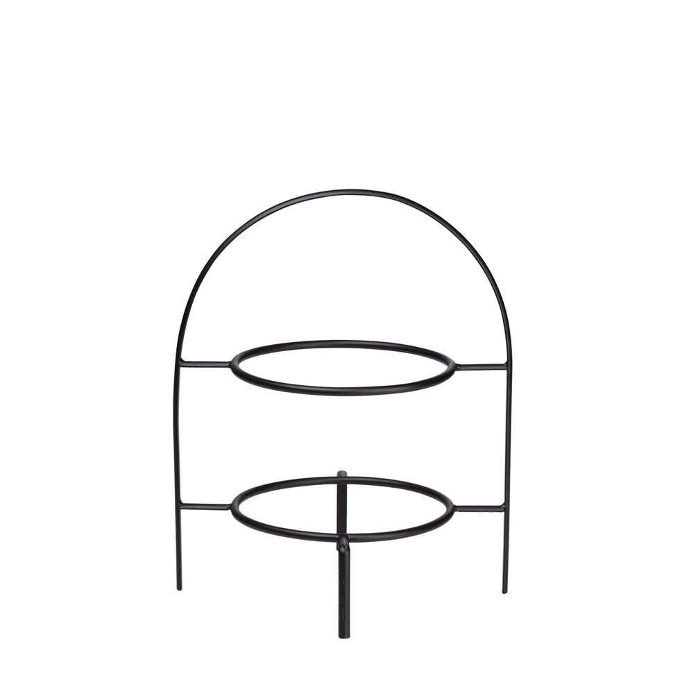 Etagere schwarz
2-stufig, 21 cm 