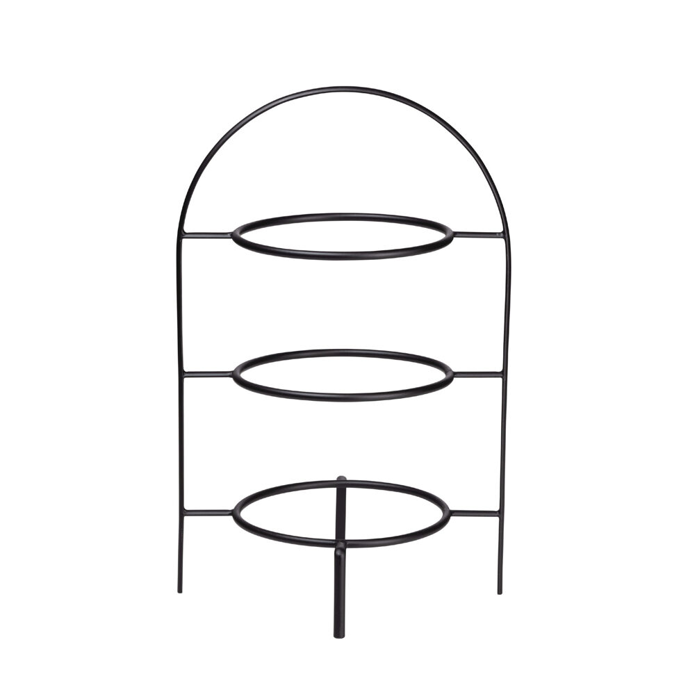 Etagere schwarz
3-stufig, 21 cm 