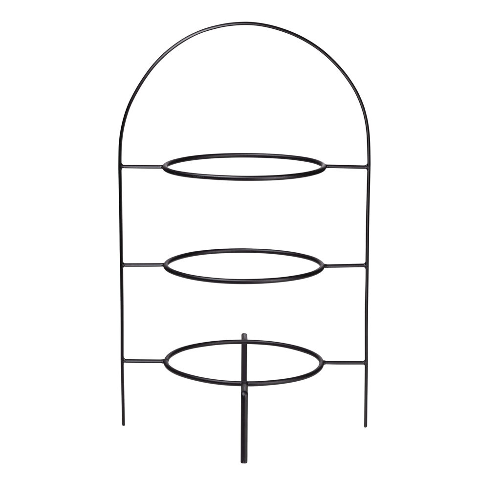 Etagere schwarz
3-stufig, 27 cm 