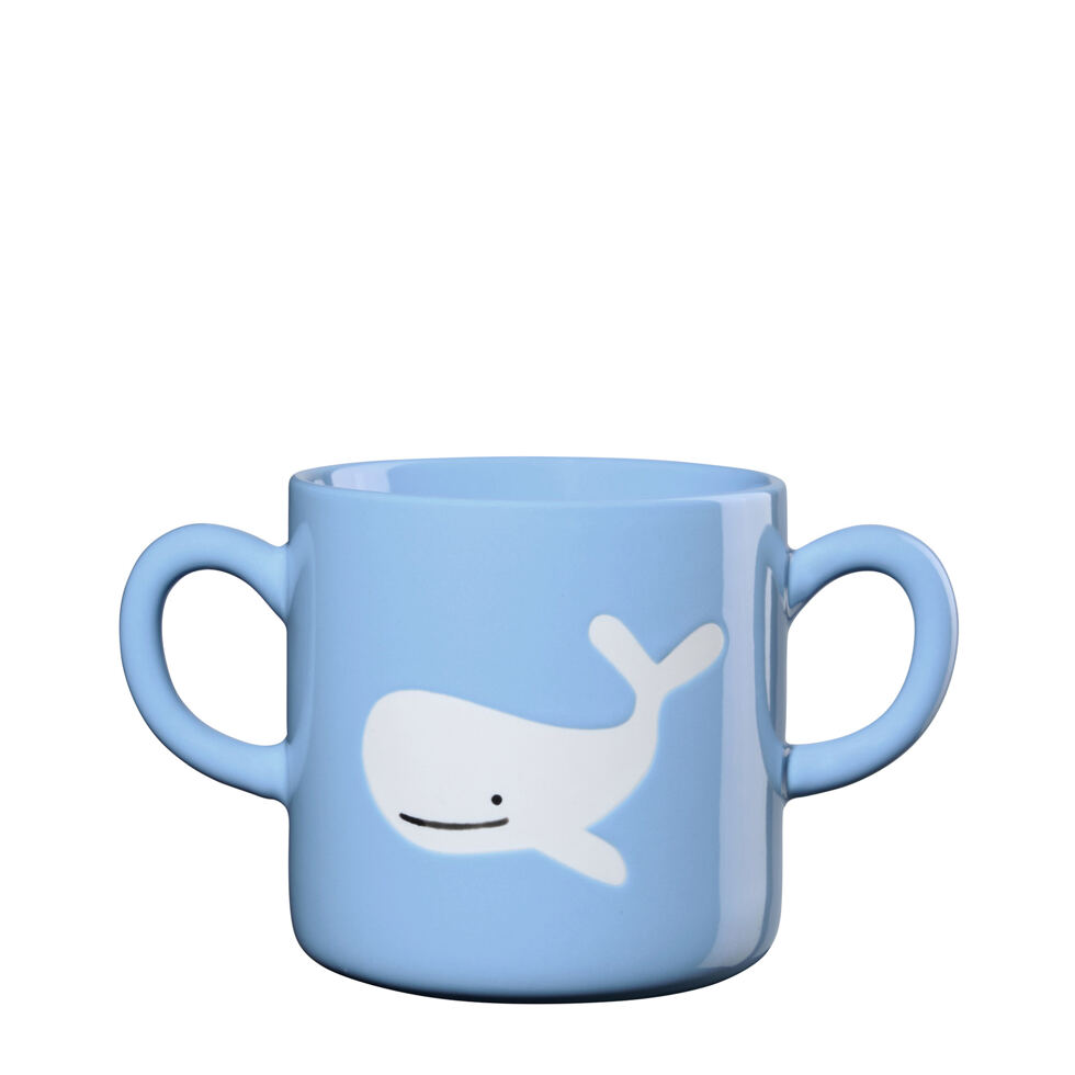 Blue mug,
Whale 