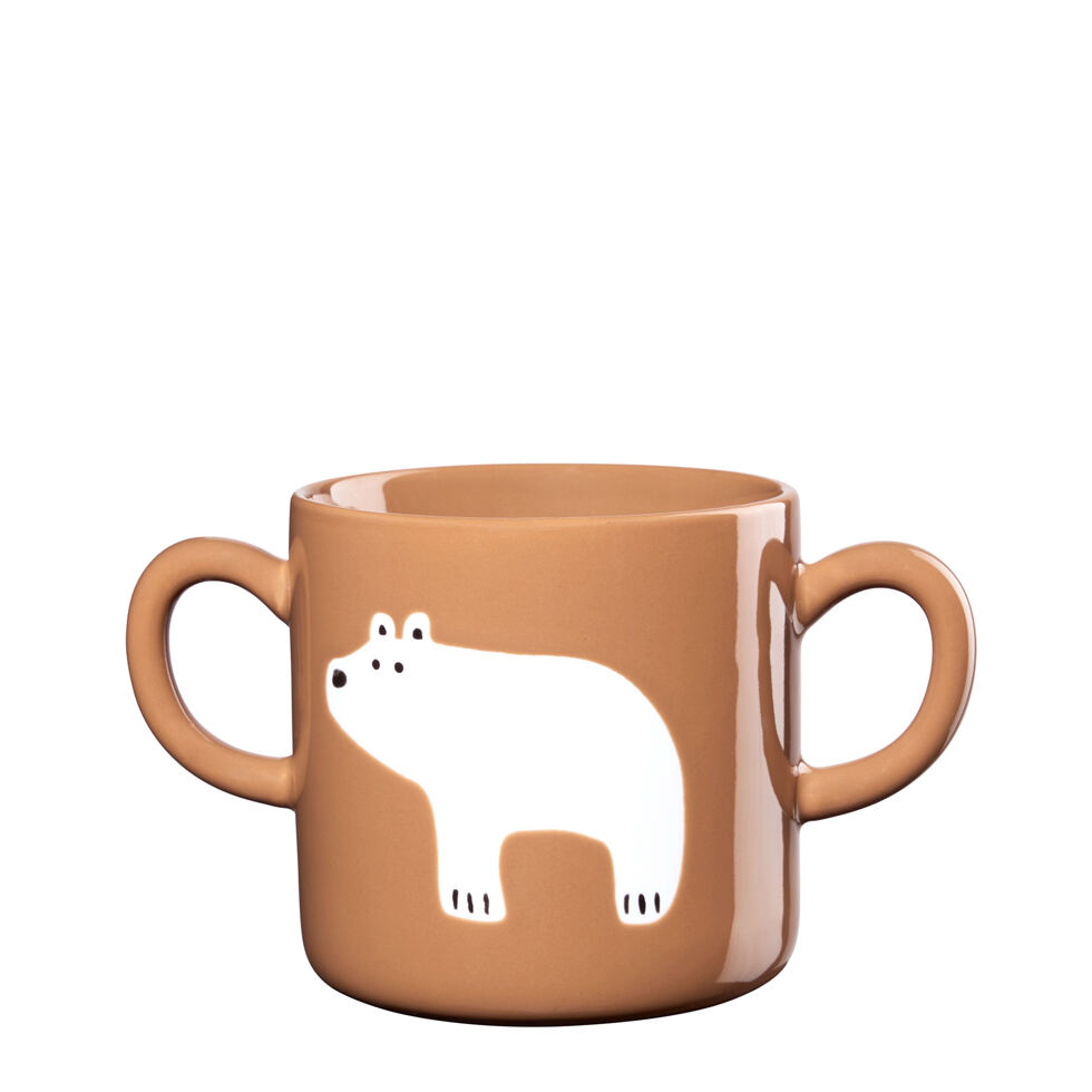 Brown mug,
Bear 