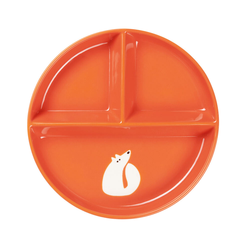 Teller orange,
Fuchs 