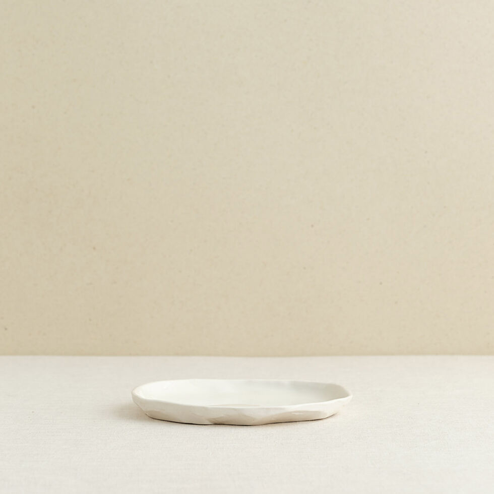 Teller Flach weiss
14 cm 