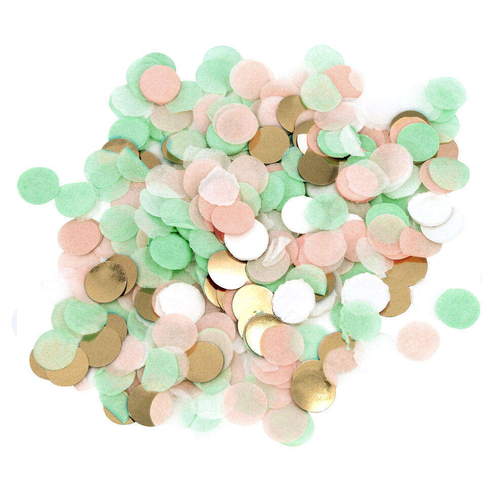 Confetti multicolor
green / pink 