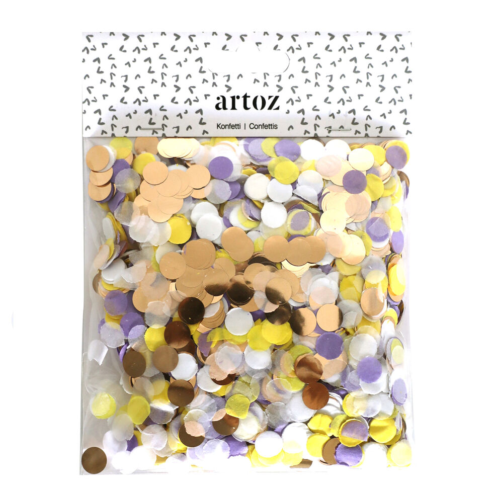 Confetti multicolor
yellow / violet 